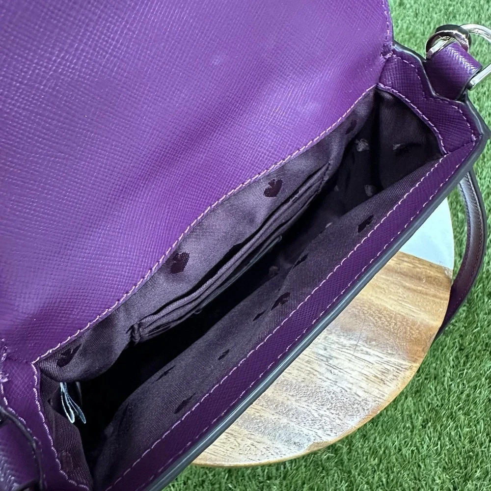 Kate Spade Staci Square Crossbody‎ Plum Pie